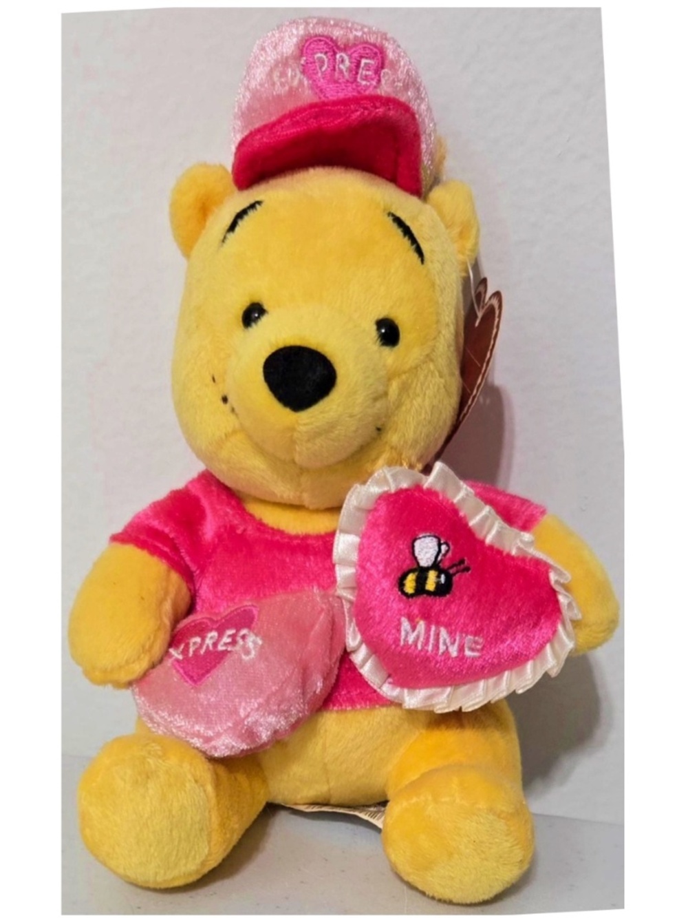 New Disney Plush Toy Winnie The Pooh Kid Express Mail Delivery Teddy Bear 7” NWT